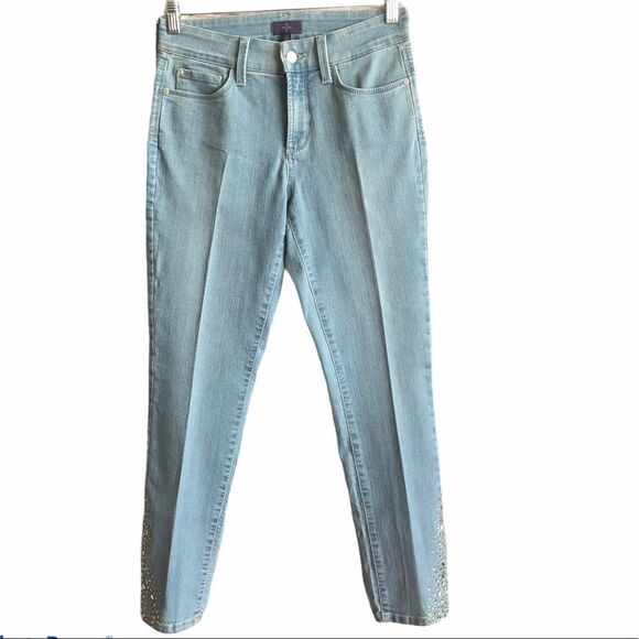 NYDY Amira Fitted Ankle Jeans Core Indigo Denim Size 2 - Picture 1 of 15